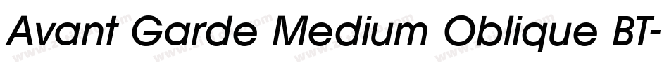 Avant Garde Medium Oblique BT字体转换